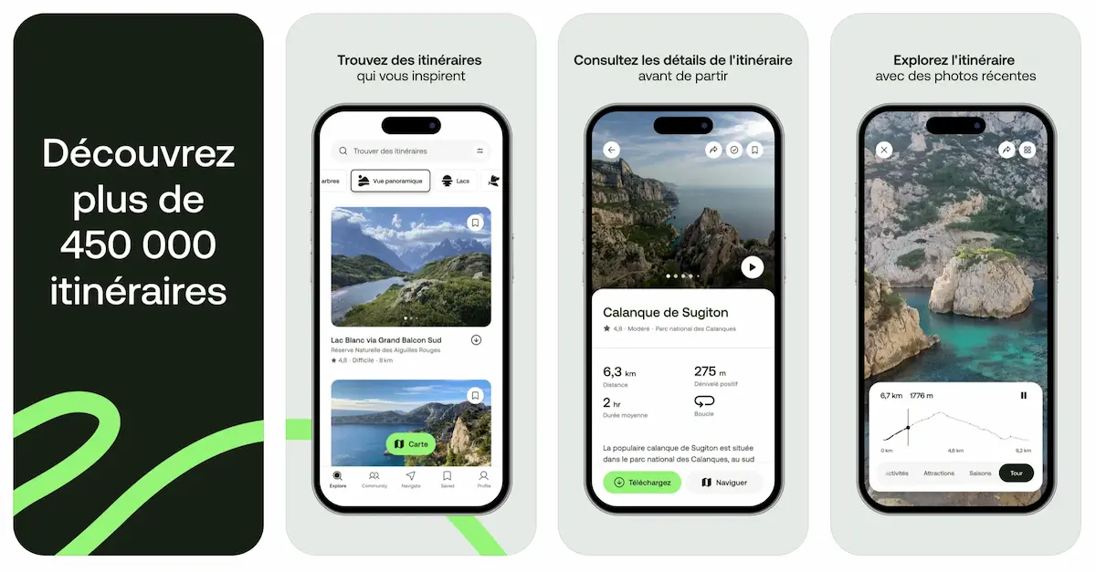 Application iOS AllTrails
