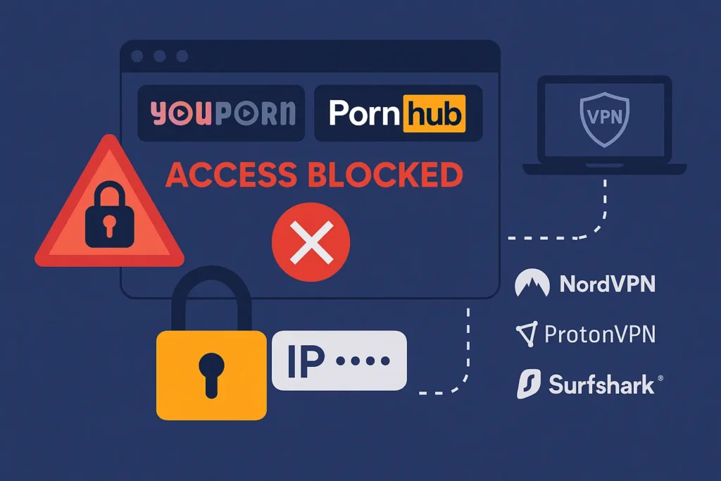 Blocage Youporn & Pornhub : utilisation VPN